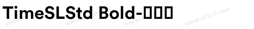 TimeSLStd Bold字体转换